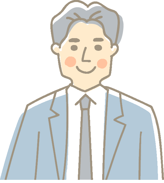 受講者(男子学生)のイラスト