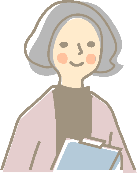 受講者(女子学生)のイラスト